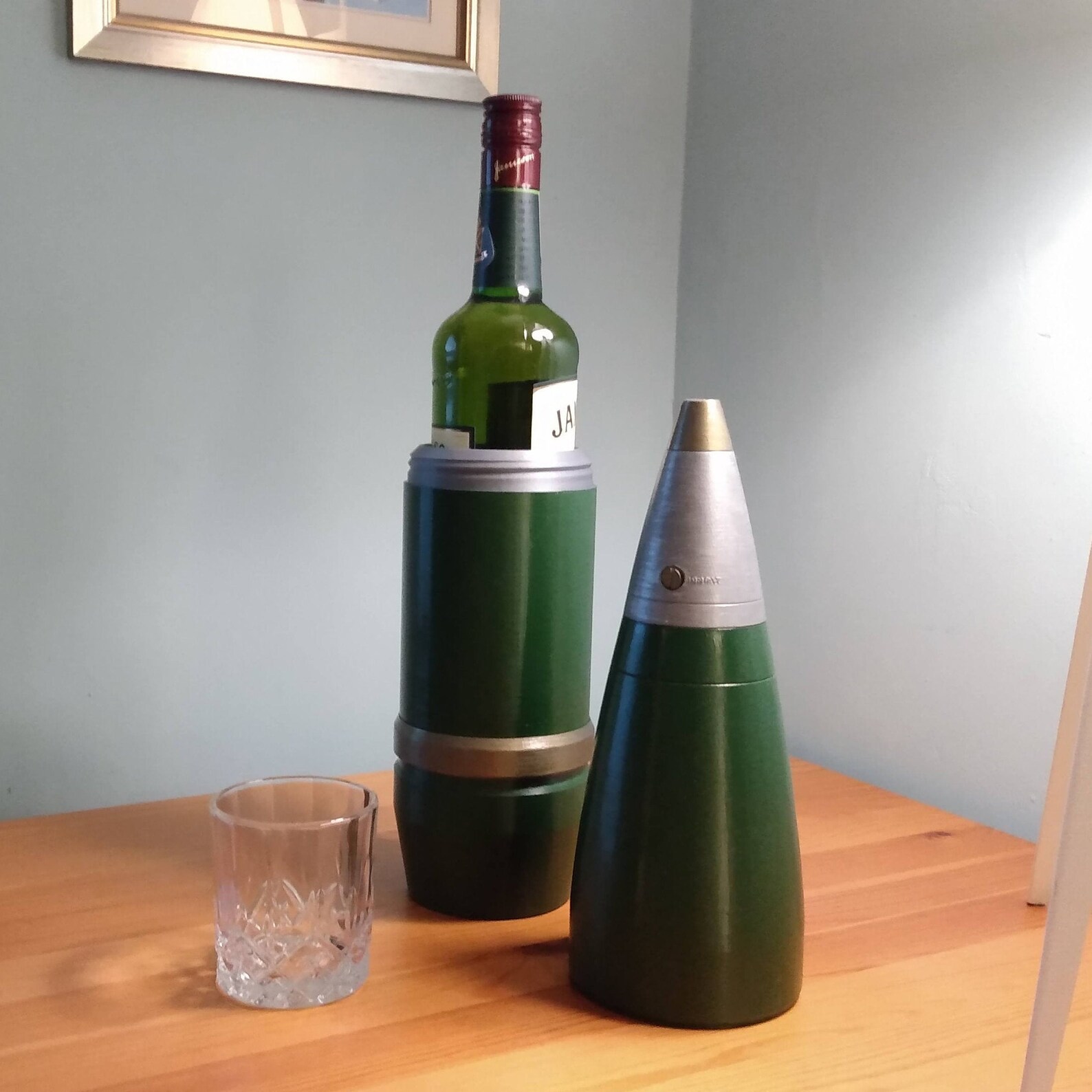 Artillery Shell Whiskey Stash Piggy Bank with Drinking Glass Etsy