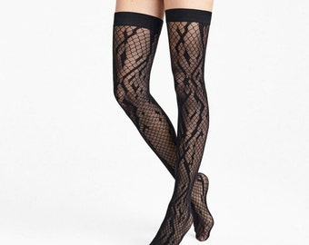 Crossband Net Stay-Up | Fashion Tights | Patterned Tights