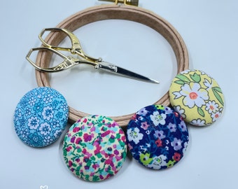 Large Magnetic Needle Minder-Needle Keeper-Needle Magnet-Needle Nanny-Floral Needle Holder for Needlework-Cross Stitch, Embroidery Supplies