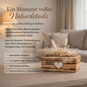 Hochzeitsgeschenk Holzschild Hand in Hand ein Leben lang personalisiert mit Namen und Datum zdjęcie 6