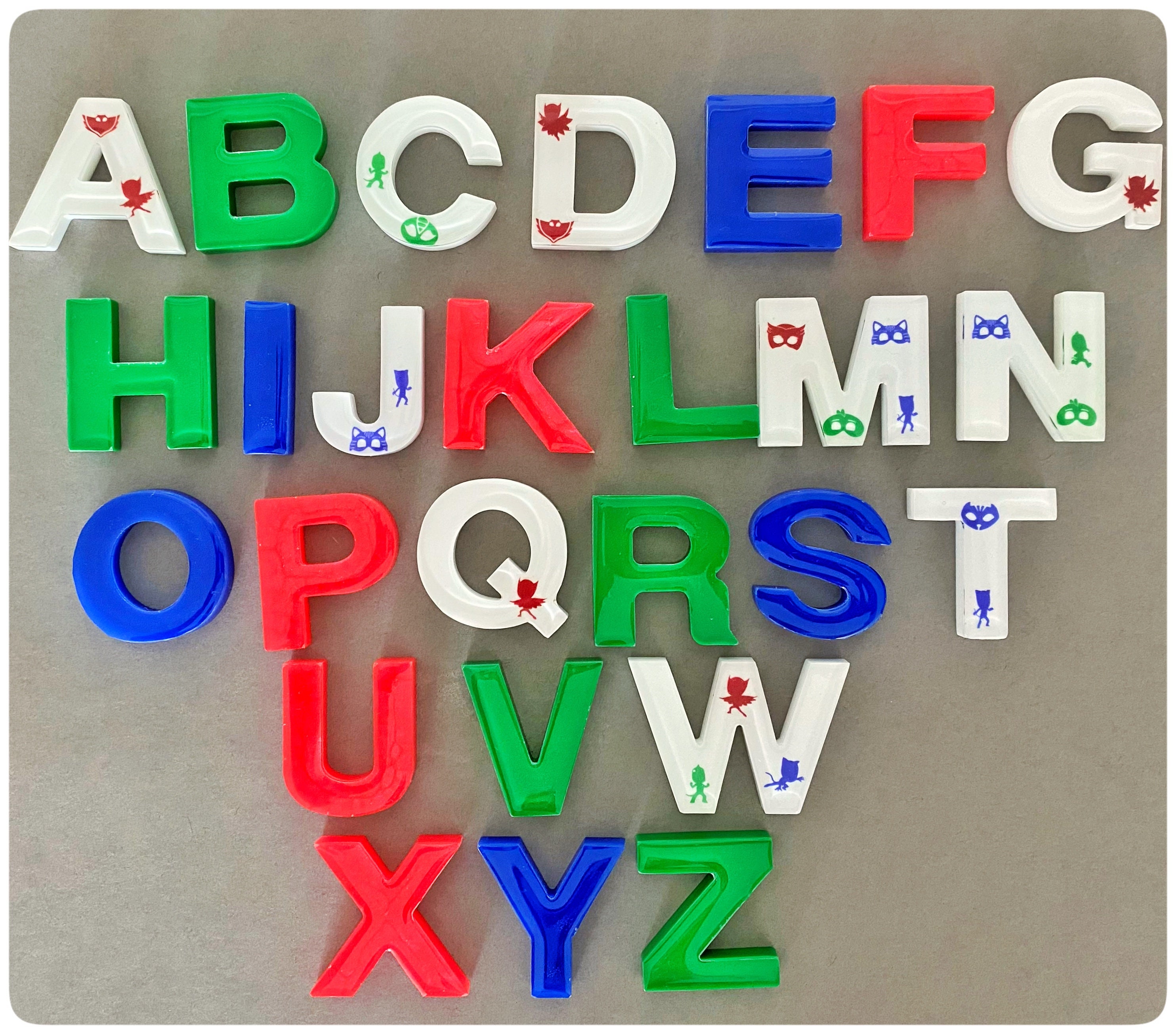 PJ Masks Alphabet Chart