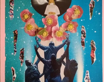 Collage "Déesse ombre et lumière"