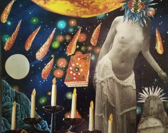 Collage "Femme mystique"