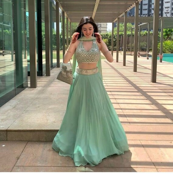 Designer Lehenga Choli for Women Party Wear Bollywood Lengha - Etsy  Singapore