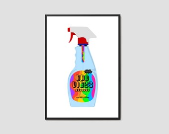 Bad Vibes Remover Wall Art / Good Vibes Only Print / Happiness Wall Art / Quirky Print / Home Decor / Smile Art / Poster Print / Quote Print
