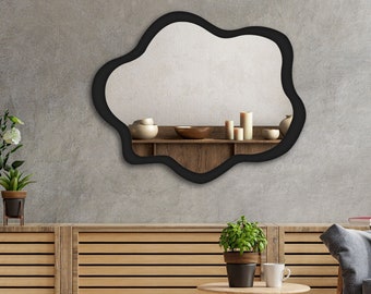 Asymetric Mirror, Wall Mirror, Home Gift, Mirror Decor, Bedroom Design, Living Room Design, Home Design.