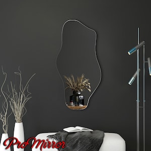 Asymetrical Mirror, Decorative Mirror, Modern Mirror, Design Wall Mirror, Pond Mirror,