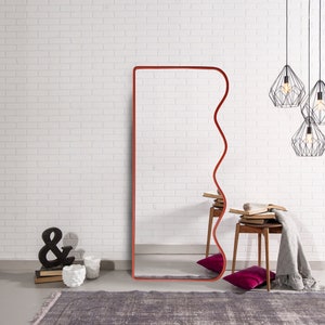 Full Length Mirror, Floor Mirror, Modern home mirror, dresser mirror, tall wall mirror, colored mirror,