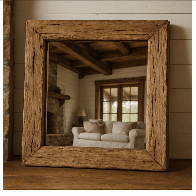 Rustic Mirror - Etsy