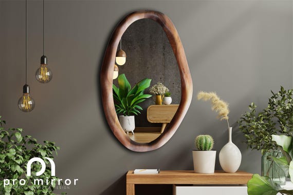 Specchio da parete ad arco, 66 x 96 cm, specchio da bagno, specchio