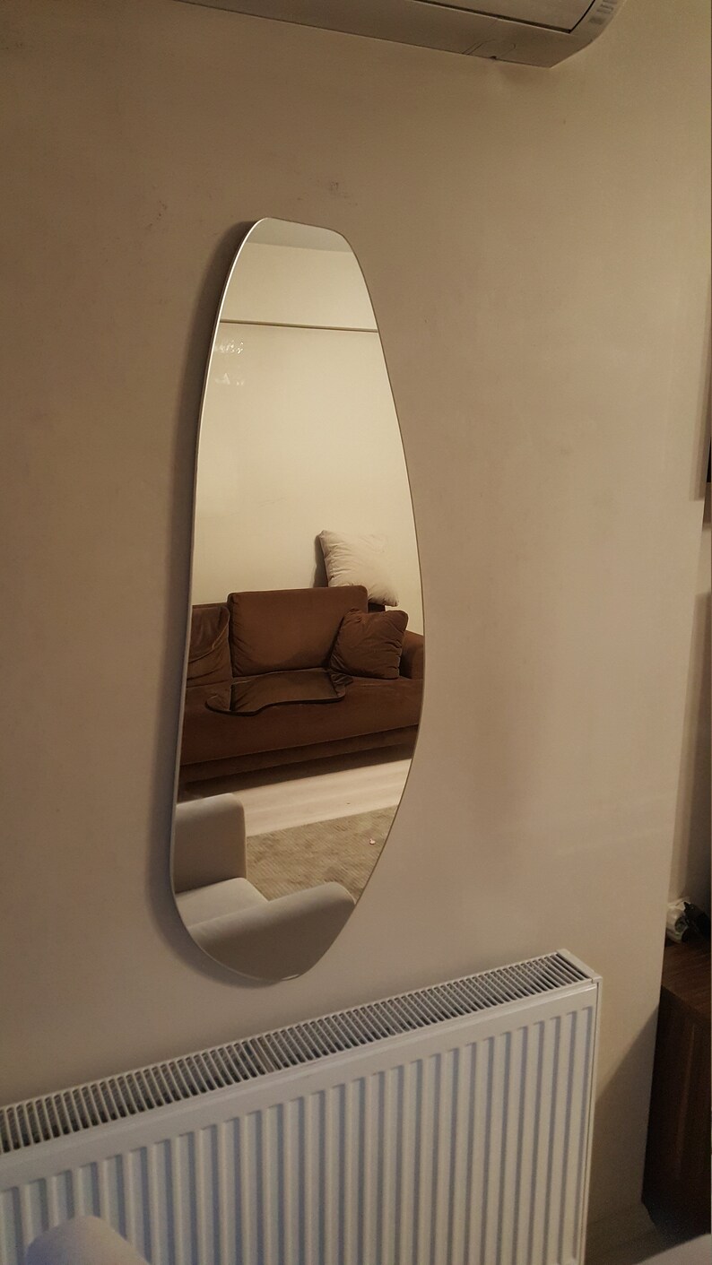 Full Length Mirror Full Body Mirror Wavy Mirrors Aesthetic Etsy
