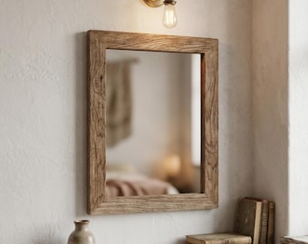 Handmade Rustic Reclaimed Wood Mirror