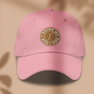 Can I Bring My Dog Embroidered Baseball Hat Dog Mom Hat Pet Lover Hat Dog Owner Hat Pink