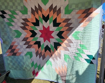 Gee'a Bend Quilt, Traditional Quilt, Artistic Quilt, Quilt, Cotton Quilt, Hand Sewn Quilt, Hand Stitched