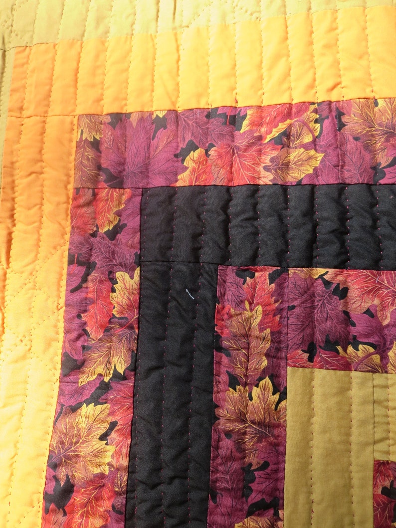 Gee's Bend Quilt, Cotton Quilt, Hand Sewn Quilt, Hand Quilted, Artistic Quilt image 5