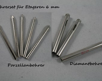 Bohrerset für Etageren, 6 mm, DIY, Bohrer