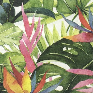 4 Floral Paradise / Bird of Paradise - Guardanapo Cocktail de Papel - DECOUPAGE