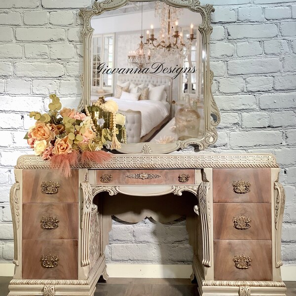 Vintage Vanity Table - Etsy