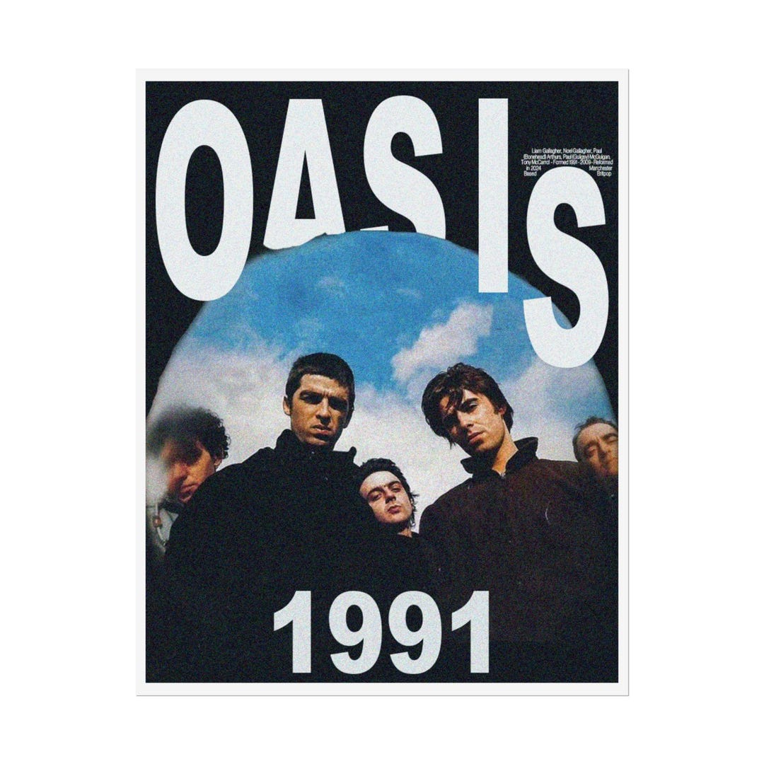 額付き　oasisポスター 90年代 黒額付きポスター】oasis オアシス②（新品)の通販 by ひふみ