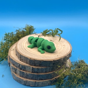 Baby Leopard Gecko Articulated 3d Printed Figurine - 40 Color Options!