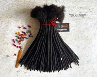 Real Human Hair Loc Extensions Bundles | Permanent & Hand-made Dreadlock Extensions
