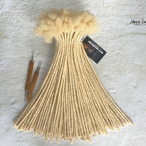613 Blonde Human Hair Loc Extensions Bundles | 100% Hand-Made Human Hair Dreadlock Extensions