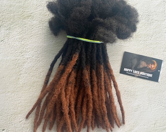 Honey Tips Dreadlock-extensies van echt haar: vergrendelde lokken