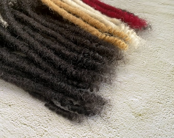 Human Hair Loc Extensions with Curly Ends - 4C Dreadlocks Extensions