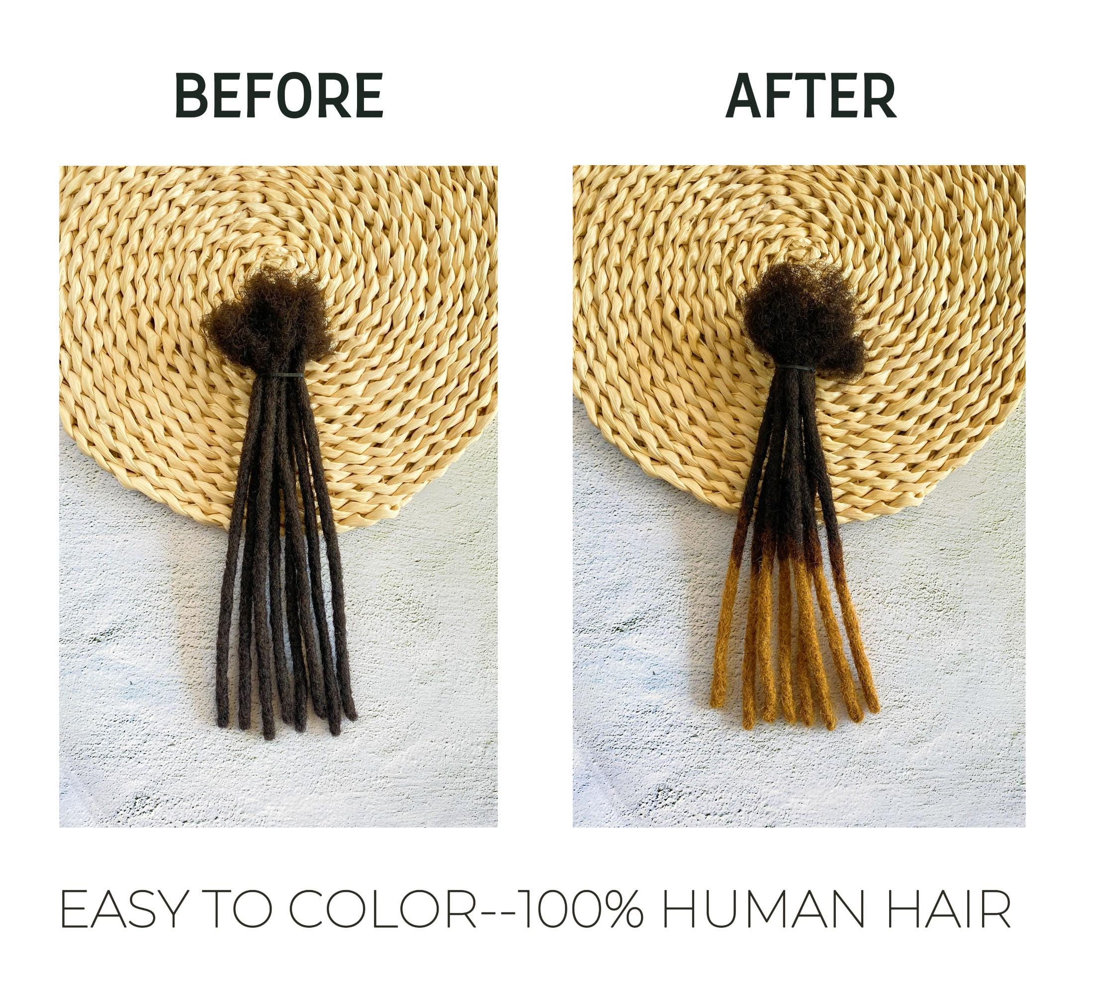 Real Human Hair Loc Extensions Bundles | Permanent & Hand-made ...