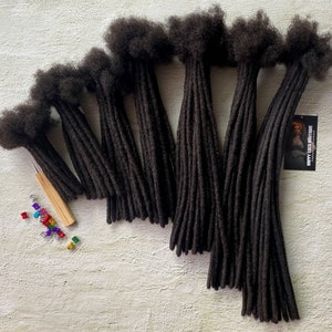 Standard Loc Extensions Handmade 100% Human Hair | Natural Dreadlock Extensions Various Lengths