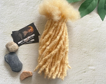 Extensiones de cabello humano texturizado rubio 613 con rastas
