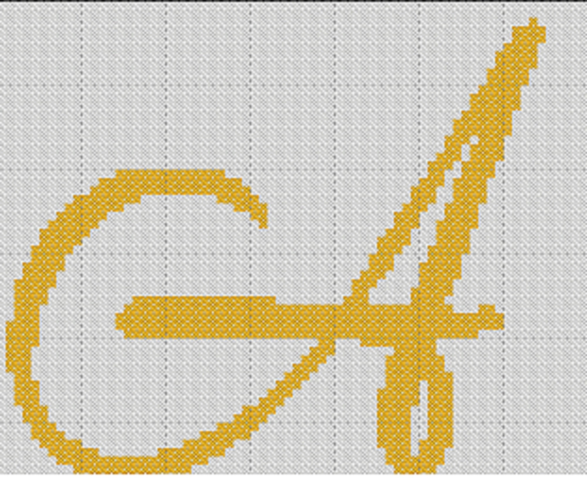 Letter a cross stitch alphabet embroidery monogram color | Etsy