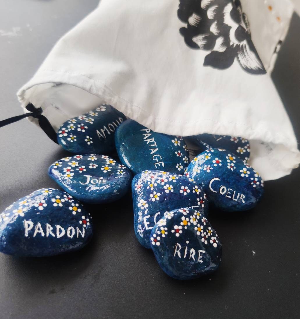 Sac à Galets Mots Inspirants