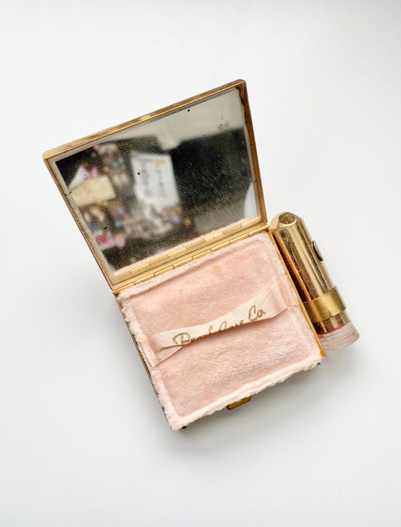 Gorgeous Mother of Pearl Makeup Compact Purse/ Po… - image 2