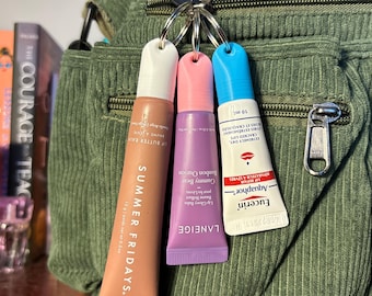 Lip-ToGo, llavero con tapa regular de bálsamo labial, llavero incluido, evita perder tu bálsamo labial, ¡universal con las marcas de bálsamo labial más populares!