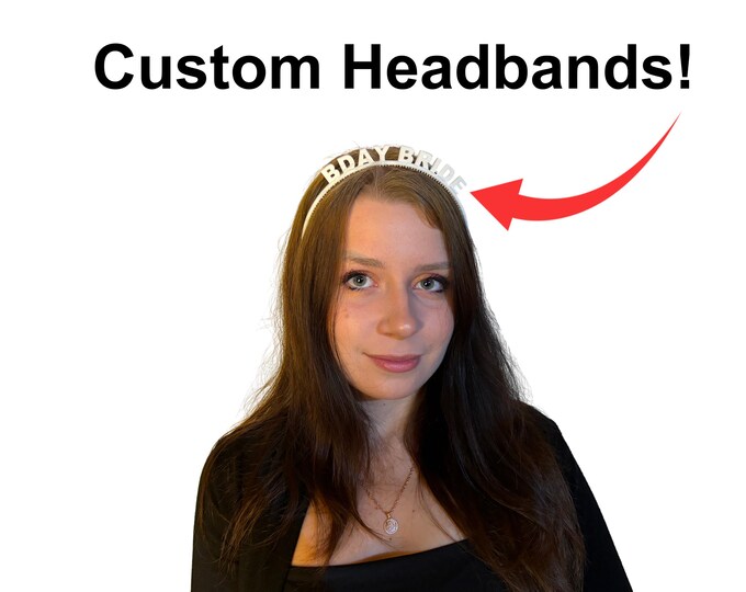 Custom Headbands -multiple Colors -events, Parties You Name It! - Your ...