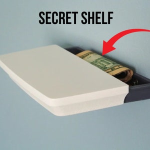 Secret Shelf Safe - Hidden Compartment -Floating Wall Mounted -Hide your Money