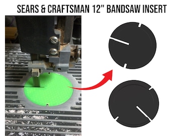 Bandsaw Table Insert for Sears & Craftsman 12" Band Saw (85mm dia) -113.243310