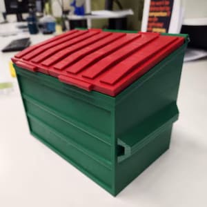 Mini Dumpster STL File -3D Print for Office - Stackable - STL file - Digital file - Commercial License!