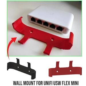 Wall Mount compatible with Unifi USW Flex Mini Network Switch with POE Screws Included
