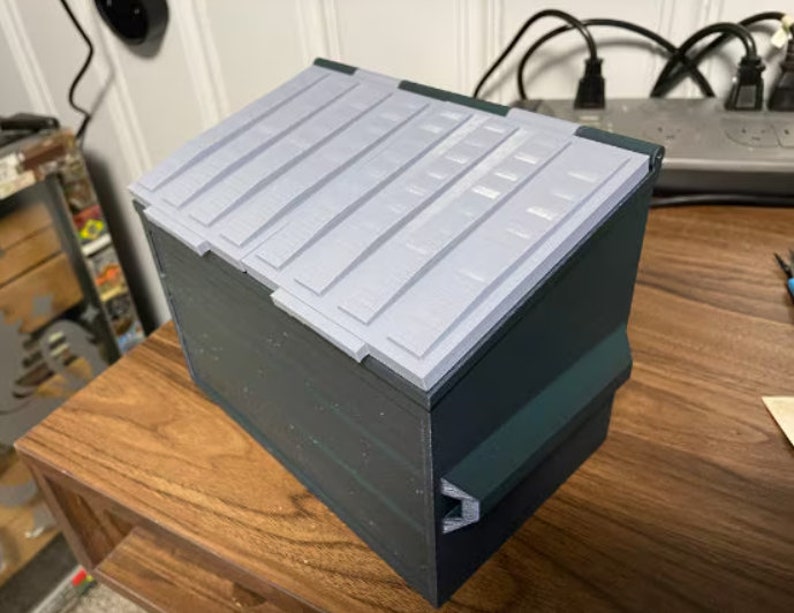 Mini Dumpster STL File -3D Print for Office - Stackable - STL file - Digital file - Commercial License! image 2