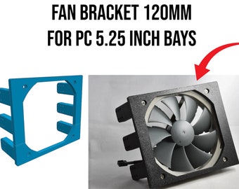 Fan Bracket 120mm for PC 5.25 inch bays - Multiple Colors