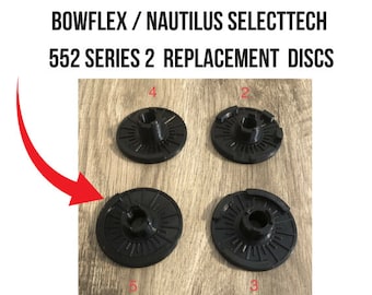 Piezas de repuesto impresas en 3D para mancuernas Bowflex/Nautilus Selecttech 552 Series 2 Disc 2, 3, 4 y 5