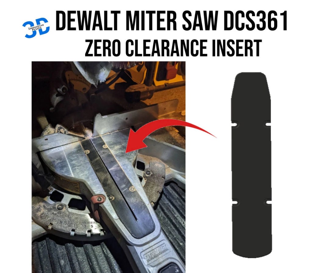 Zero Clearance Insert for Dewalt Miter Saw DCS361 Etsy