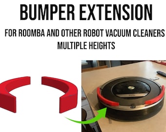 Extensión de parachoques para Roomba y otros robots aspiradores - Múltiples alturas - 2 piezas