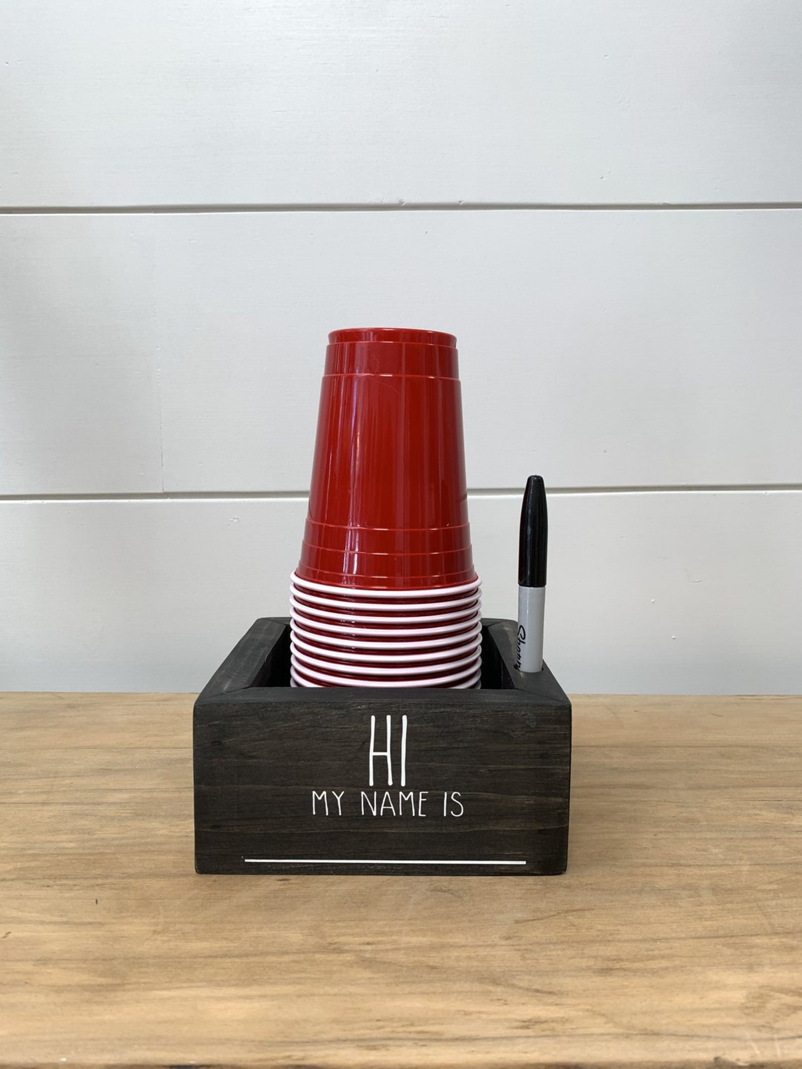 Party Cup & Marker Holder Single Box Etsy