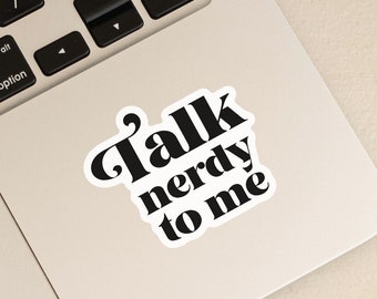 Talk Nerdy to Me Bookish Kindle Sticker, Smut Books Sticker for Readers, Book Lover Gifts