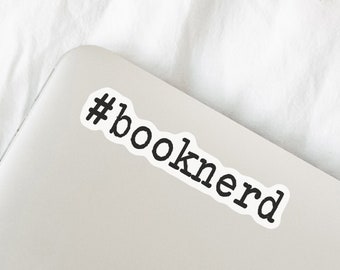 Book Nerd Sticker for Kindle, Bookish Gifts for Readers, Vinyl Stickers for E-Readers