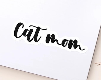 Books and Cats Kindle Sticker, Cat Mom Sticker, Bookish Sticker for Laptops and Water Bottles