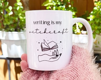 Writer Mug, Writing Is My Craft Mug, Ceramic Coffee Mug, Gift for Writer, Author Mug, Literary Mug, Book Lover Gift